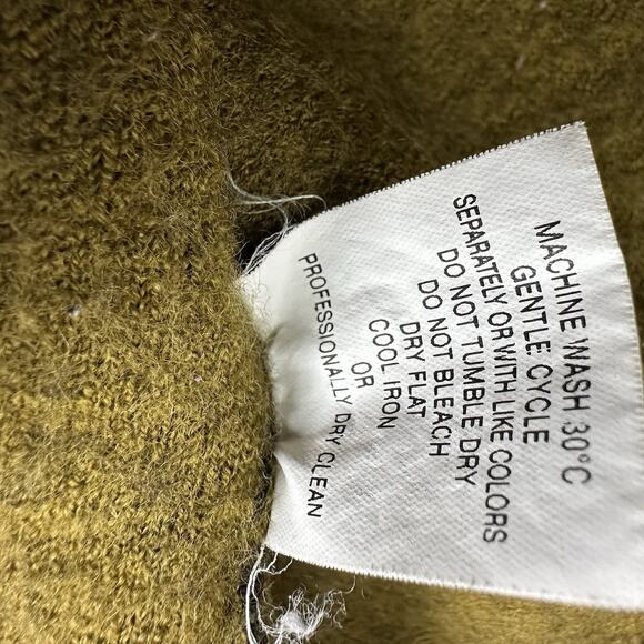 oriana italy green wool vest Size L - Picture 10 of 10